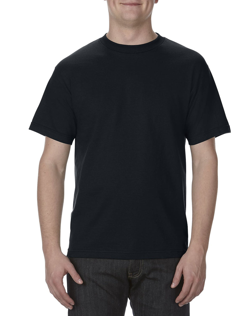 Blank Short Sleeve Alstyle American Apparel T-Shirt 1301 Black – Keen Dist